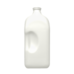 Cruche carrée pour produits laitiers HDPE